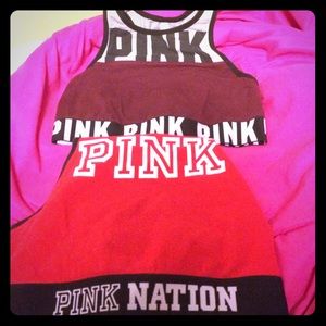 Victoria's Secret pink sports bras