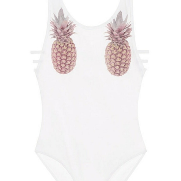 BUY 2 GET 1 FREE! VS PINK PINAPPLE BODYSUIT - Picture 2 of 5