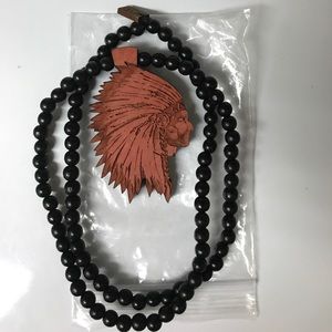 Goodwood NYC Red Native American Chief Necklace