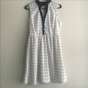 Cross pattern dress