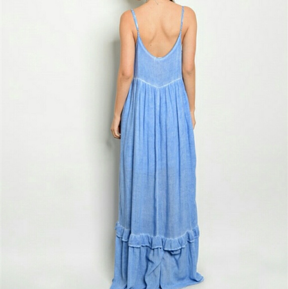 Boho Blue maxi dress - Picture 2 of 2