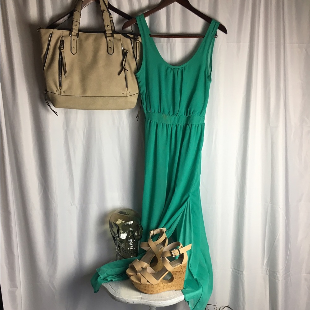 Sheer Turquoise Maxi