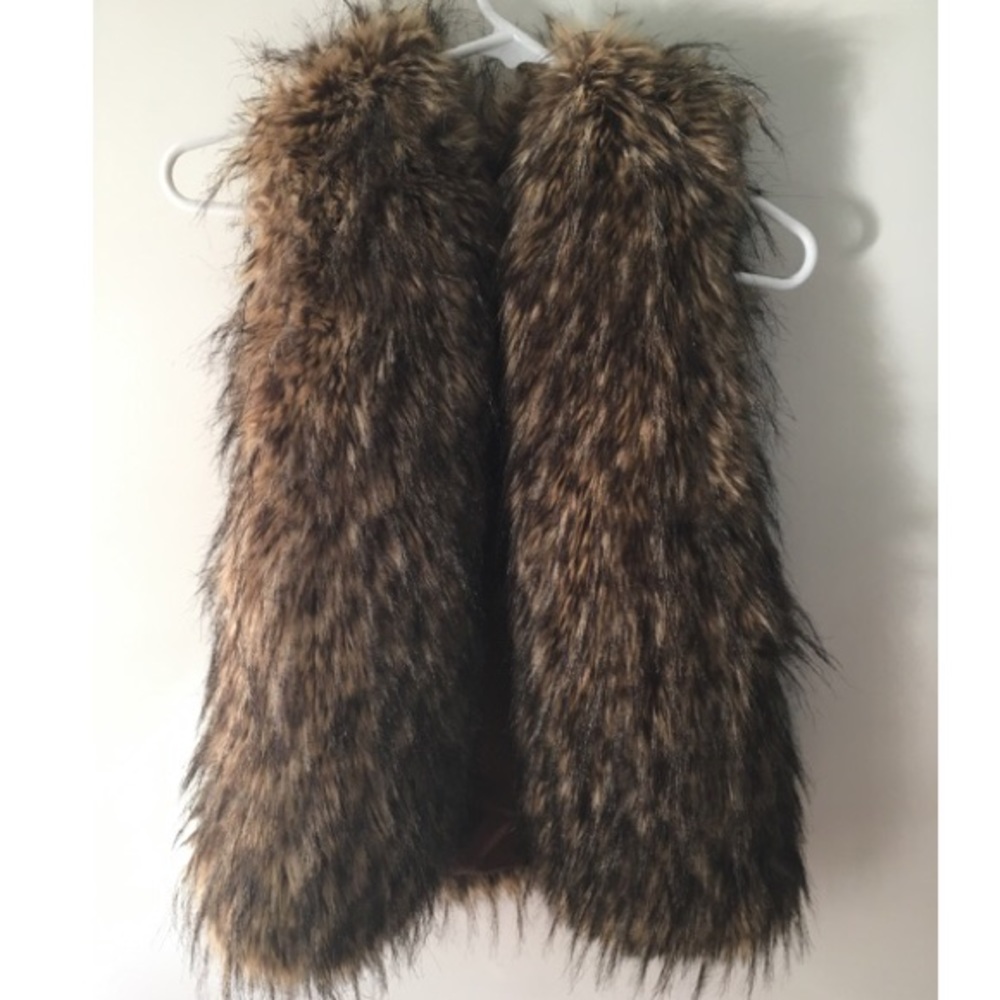 Brown Faux Vest
