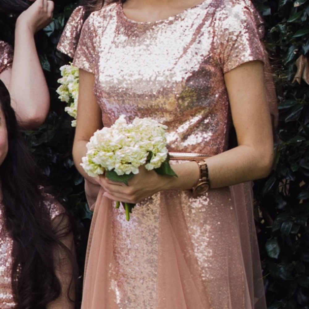 Rose gold sequin dress! - Picture 2 of 4