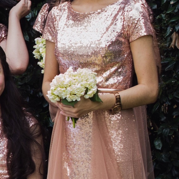 Rose gold sequin dress! - Picture 2 of 4