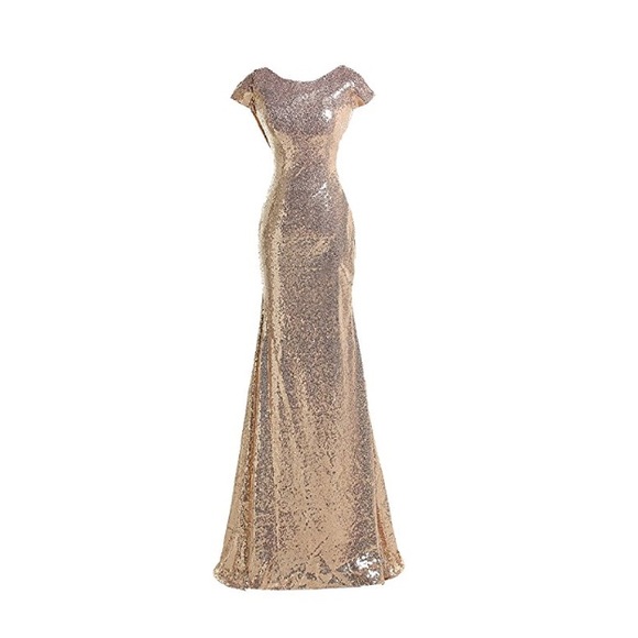 Rose gold sequin dress! - Picture 3 of 4