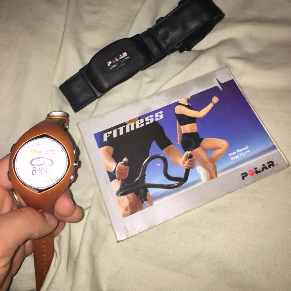 Polar fitness watch and band