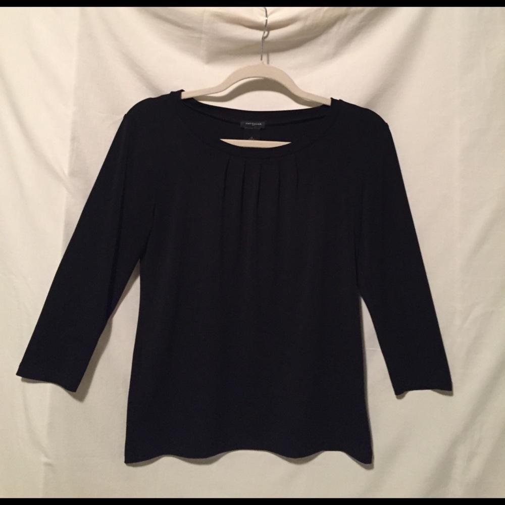 Ann Taylor top black DONATED