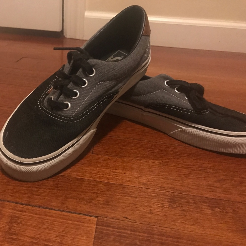 Grey and Black Vans