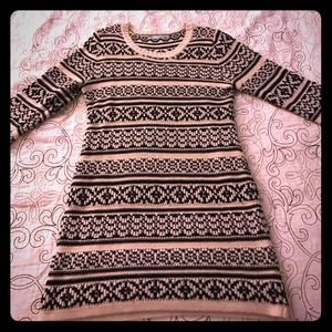 Sweater dress 3/4 sleeve
