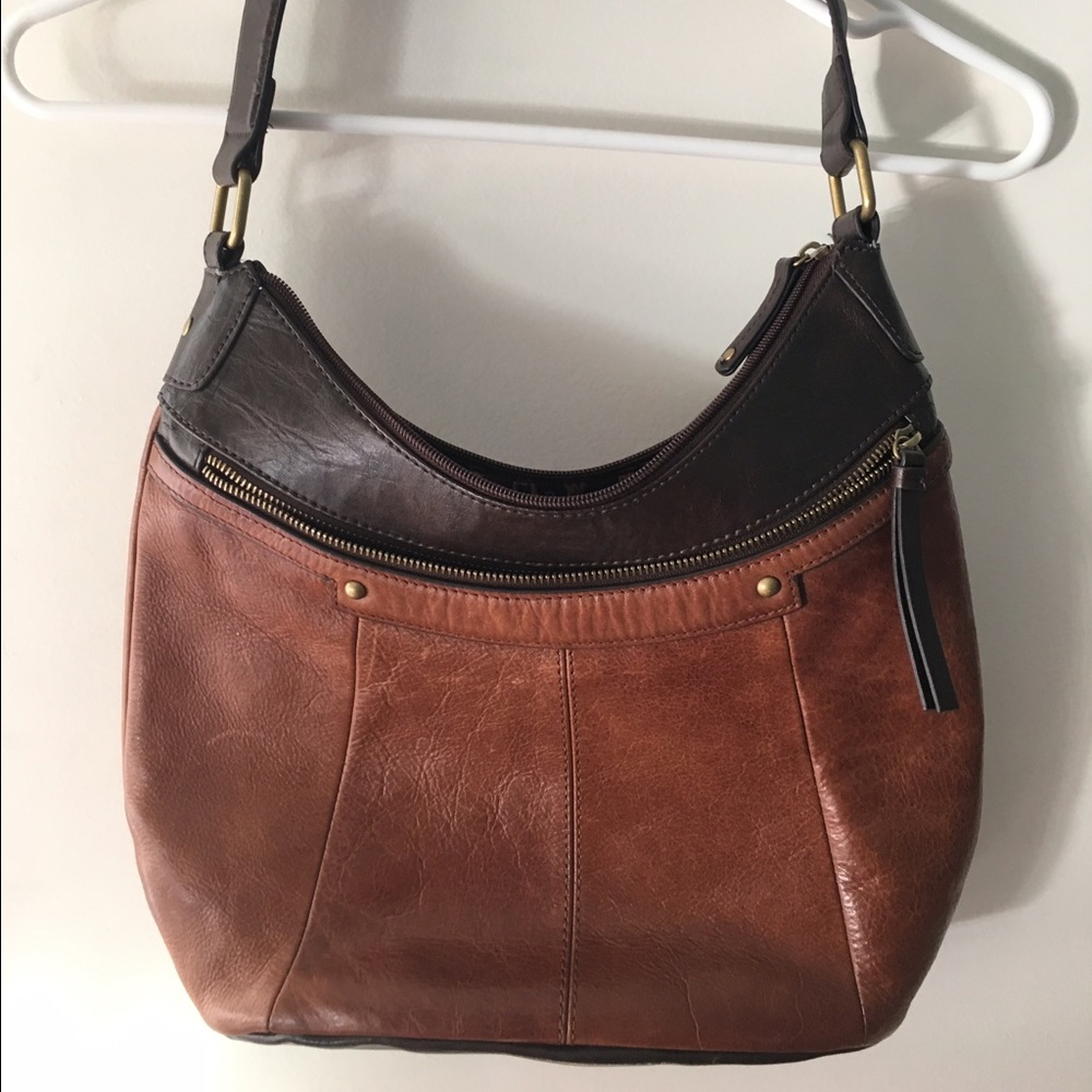 Brown Leather Tignanello Purse