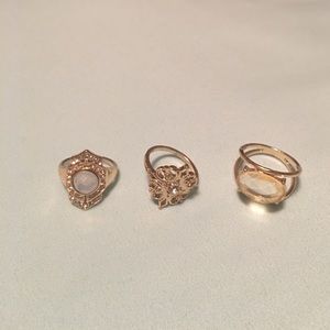 3 Gold Rings
