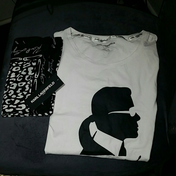 Tops - Bundle Karl Lagerfeld  scarf and t shirt