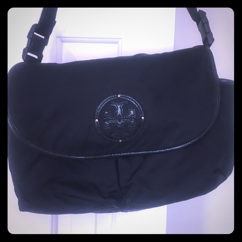 Tory Burch nylon Marion cross body diaper bag