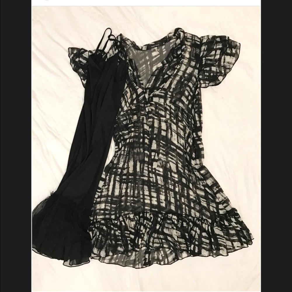 Black and white dress