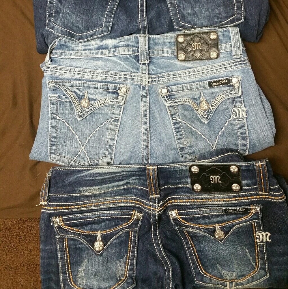 MISS ME JEANS- 4 PAIRS