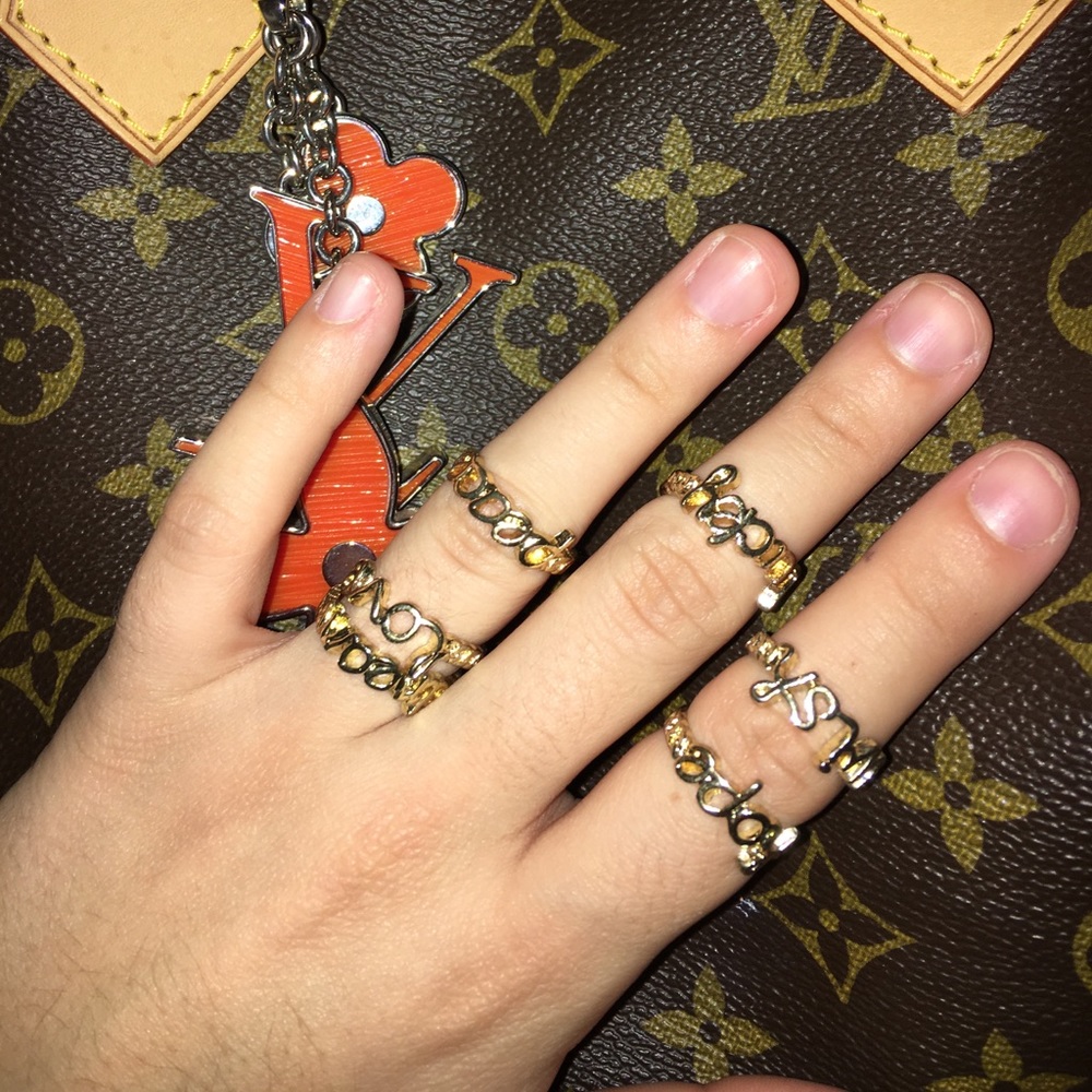 💓 SET OF 6 INSPO RINGS 💜