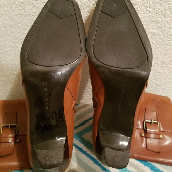 Nice Leather 'Bandolino' Chestnut Mid-calf boots - Picture 3 of 3