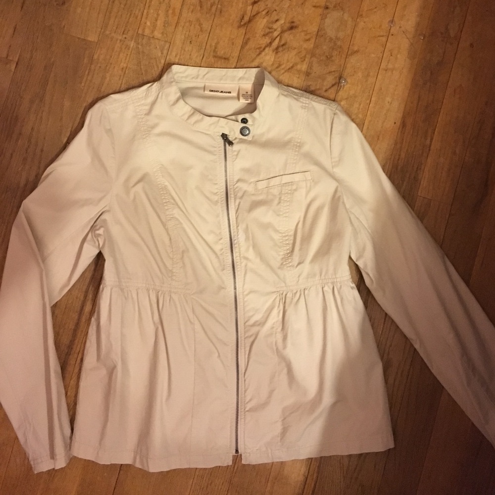 Cute cream DKNY jacket - medium