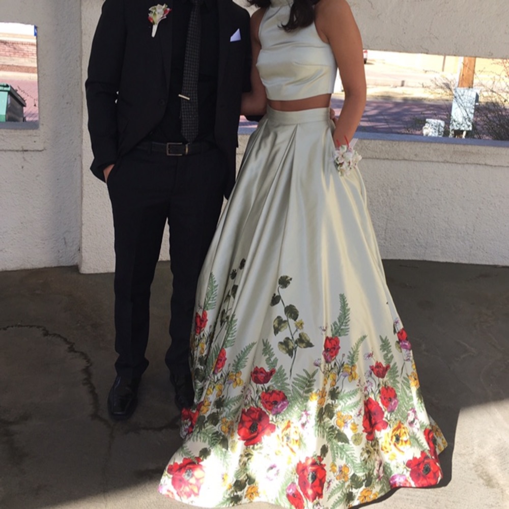 Sheri Hill two piece prom dress