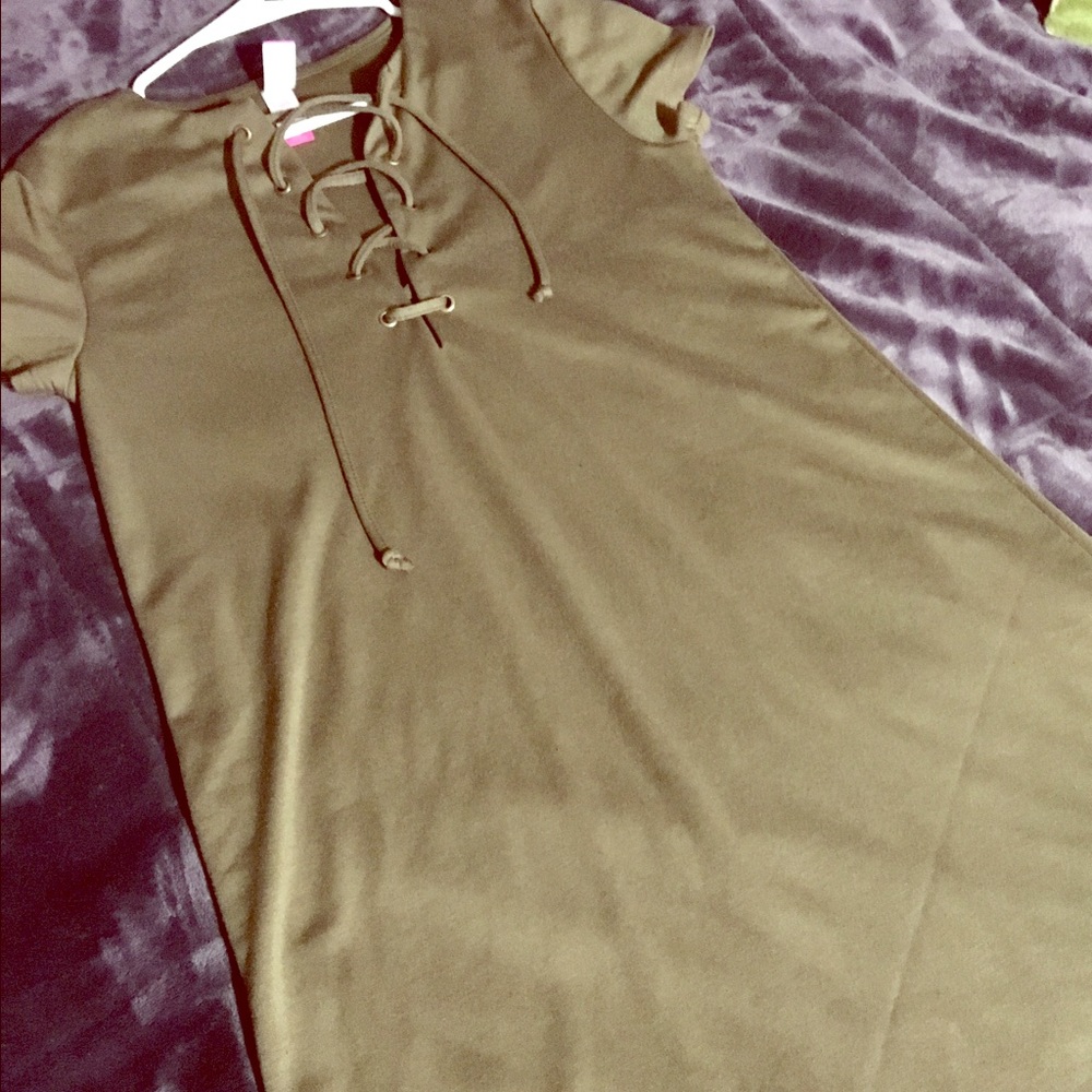Olive green dress
