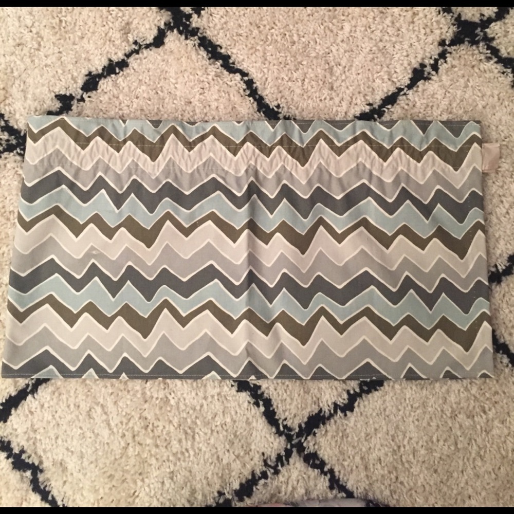 Chevron window valance.