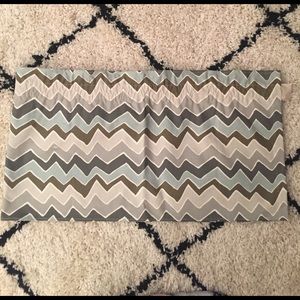 Chevron window valance.