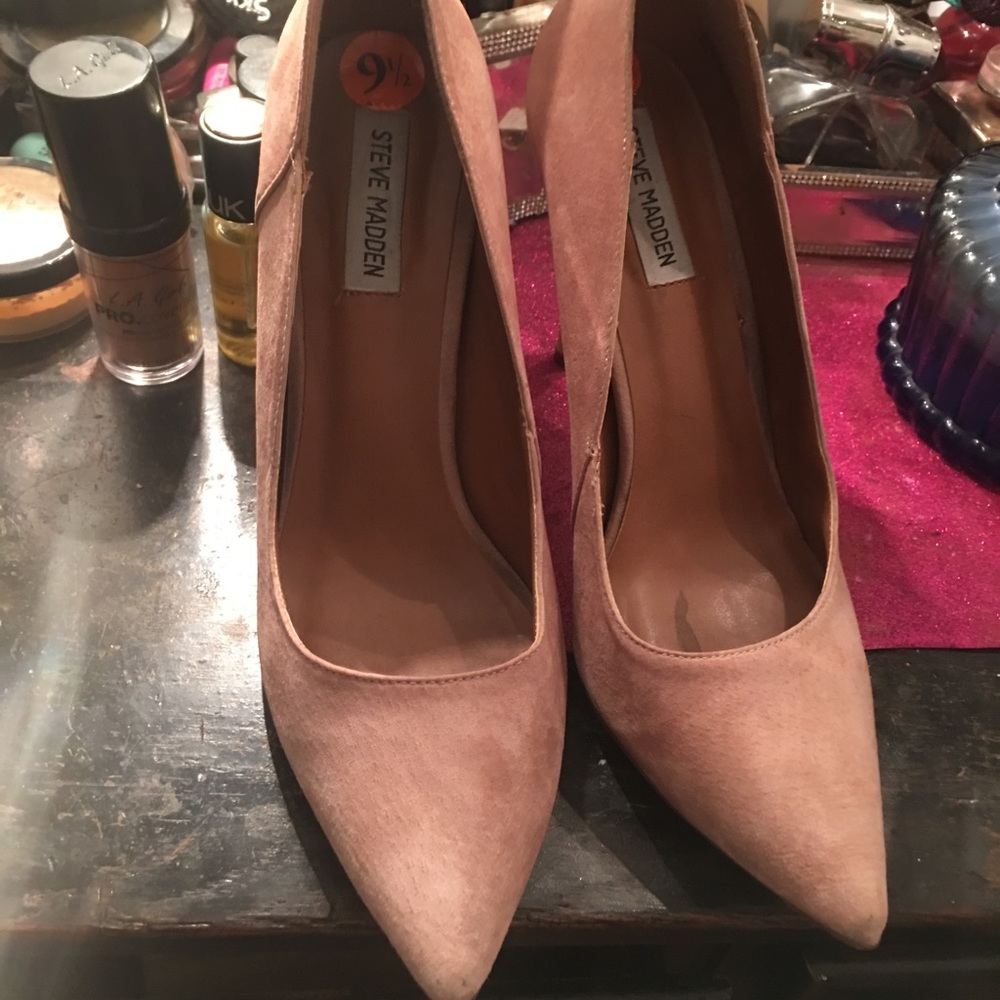 Steve Madden high nude shoes