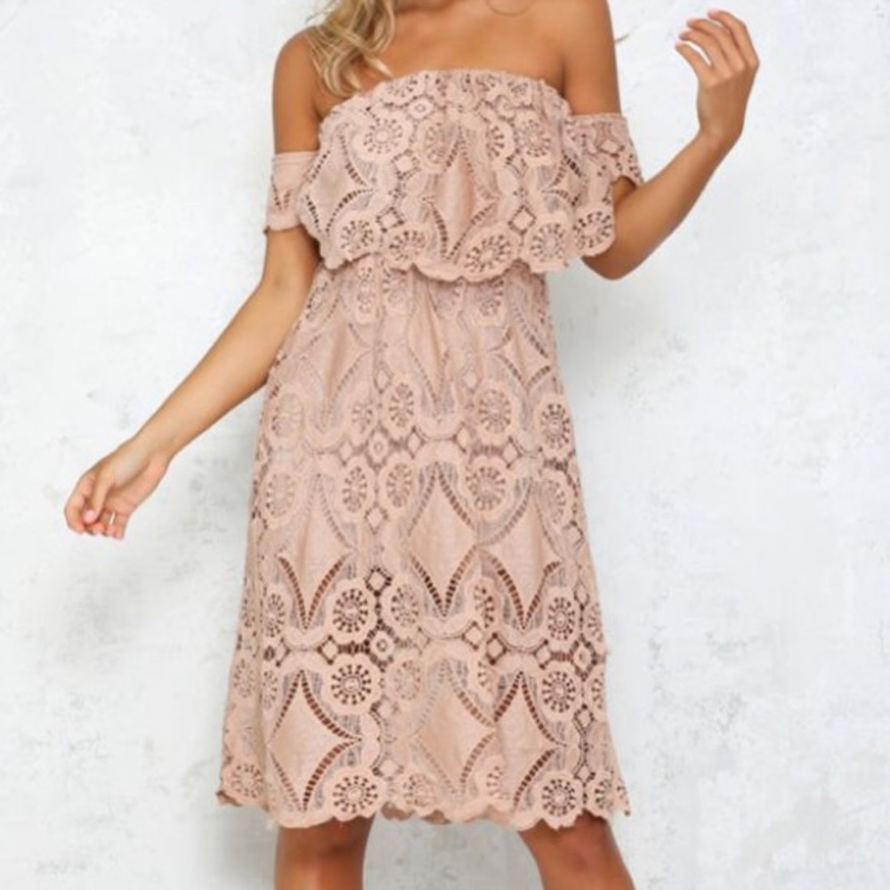 Pirouette Midi Dress Blush