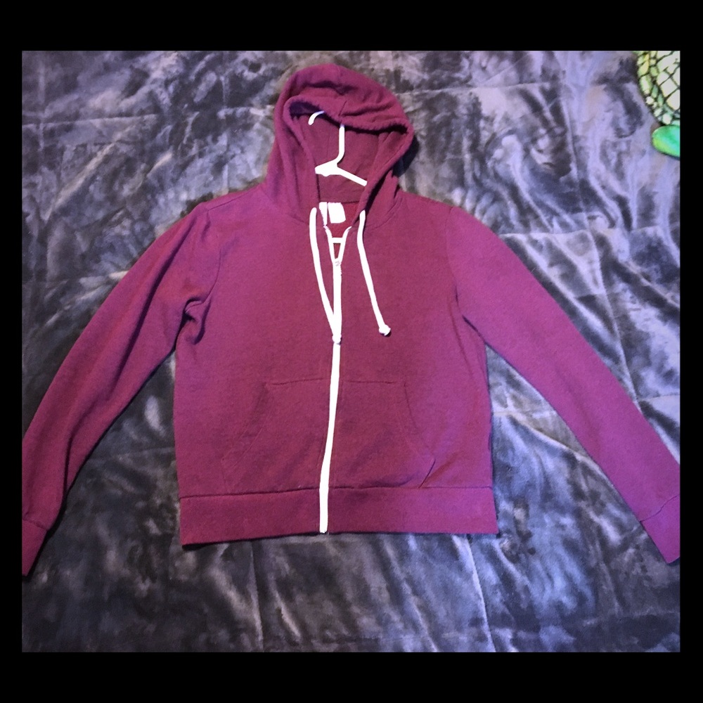 Burgundy hoodie