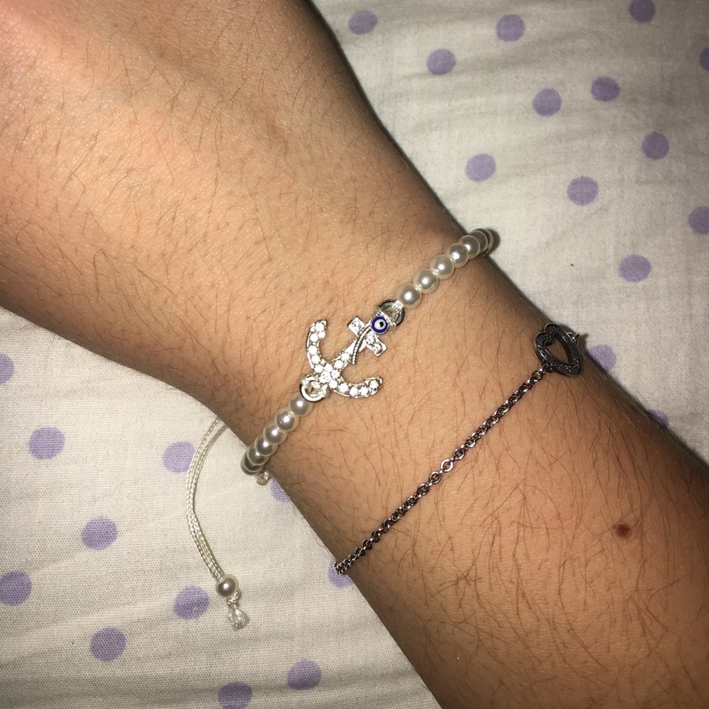 💙ANCHOR EVIL EYE BRACELET 💜