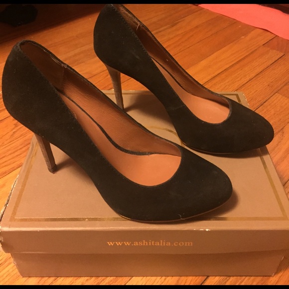 ASH Black suede platform pumps - Picture 2 of 4