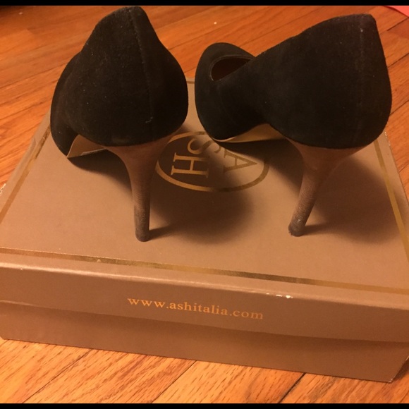 ASH Black suede platform pumps - Picture 4 of 4