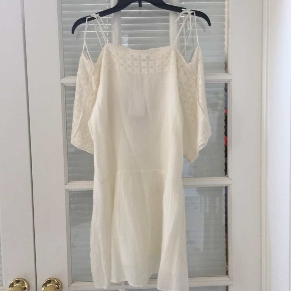 NWT ZARA COLD SHOULER LACE DRESS - Picture 2 of 4