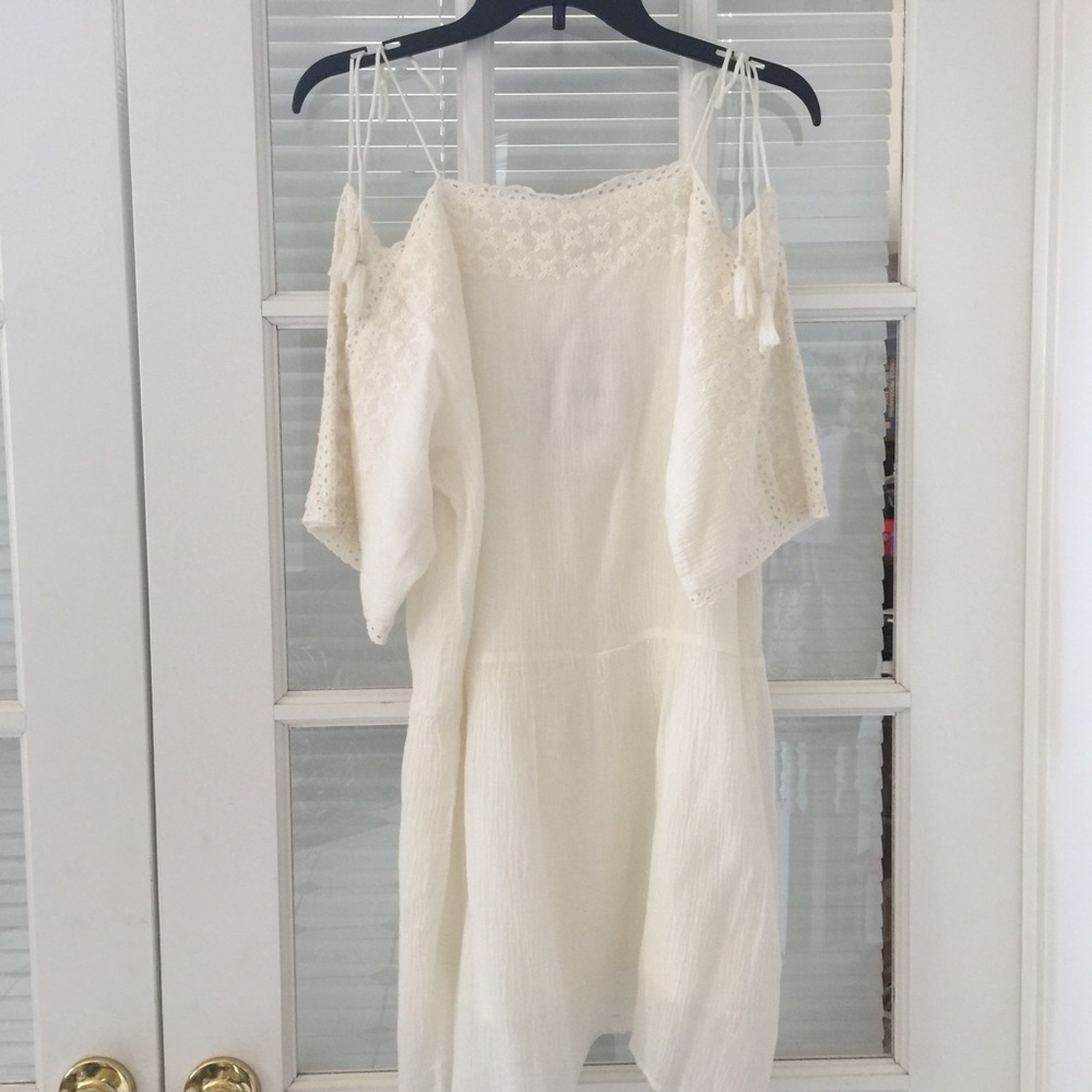 NWT ZARA COLD SHOULER LACE DRESS - Picture 4 of 4
