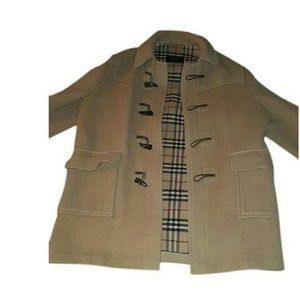 Burberry wool pea coat mens