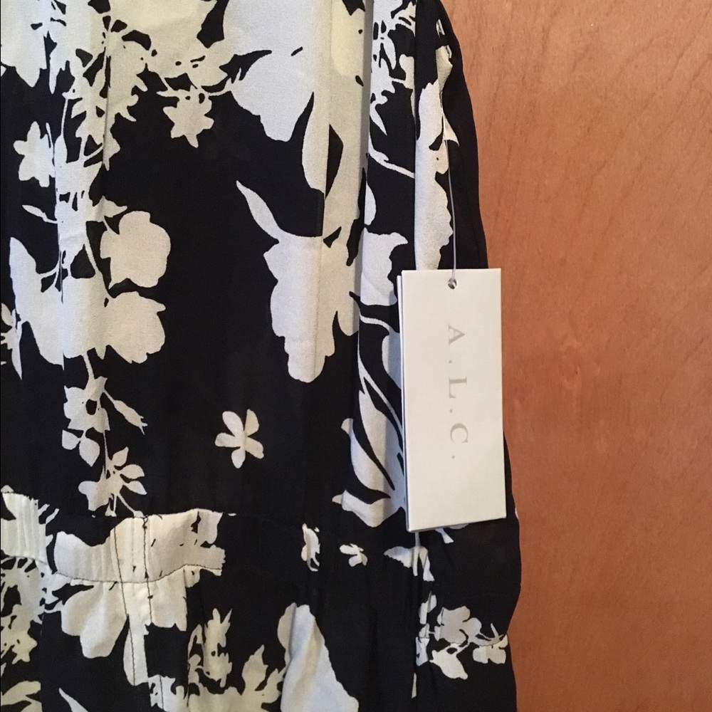 ALC floral dress with slit