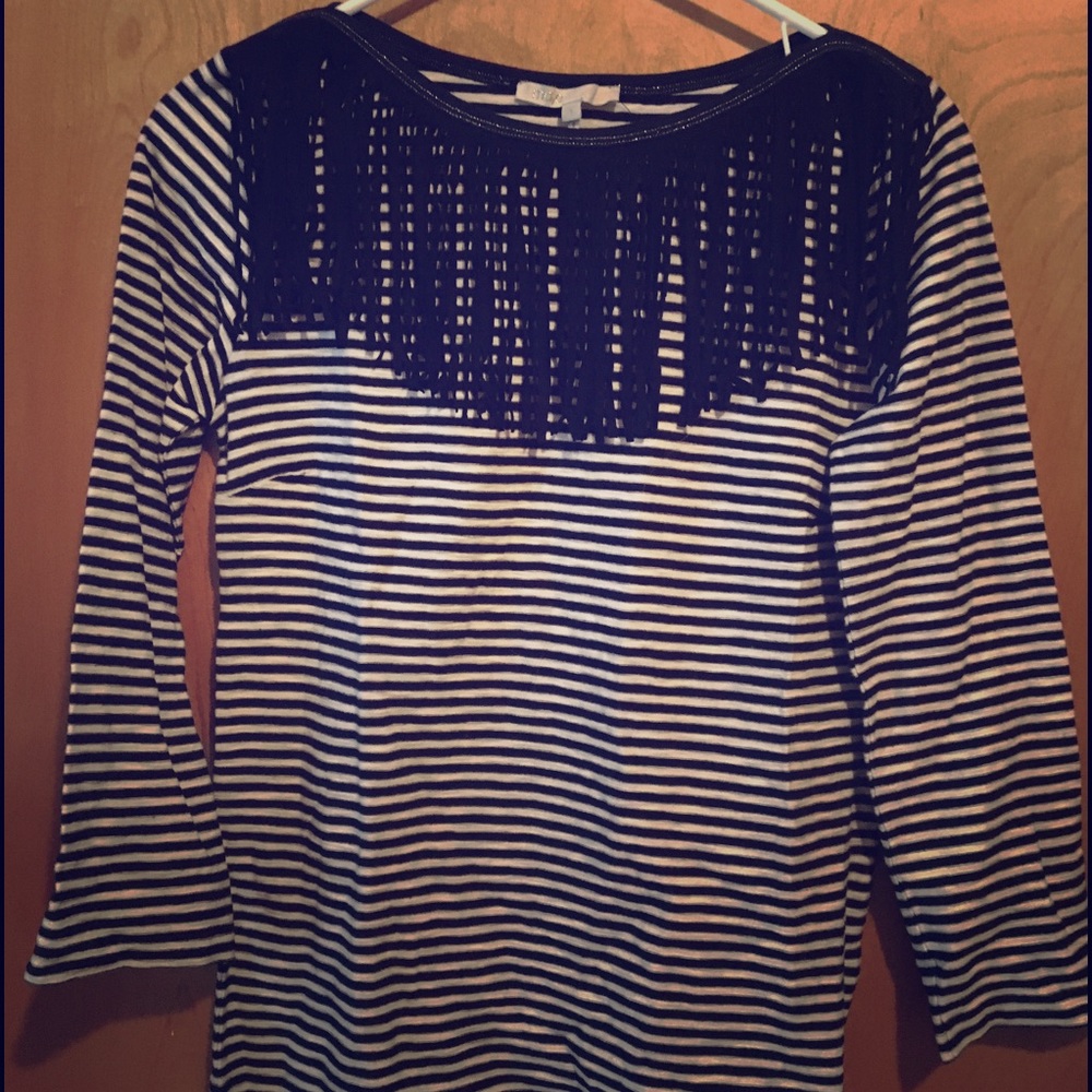 Maje fringe sailor tee - sold out sz 1