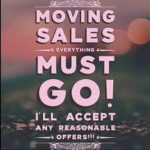 Moving sale