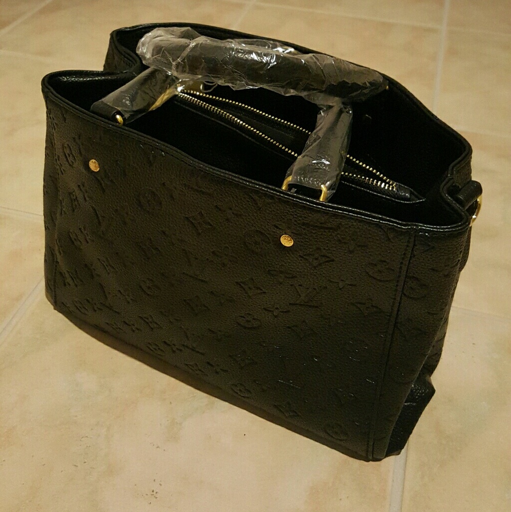 Black Satchel Shoulder Bag