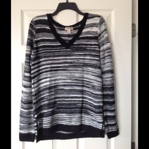 Black and white sweater