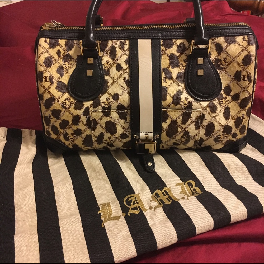 L.A.M.B. Leopard Satchel