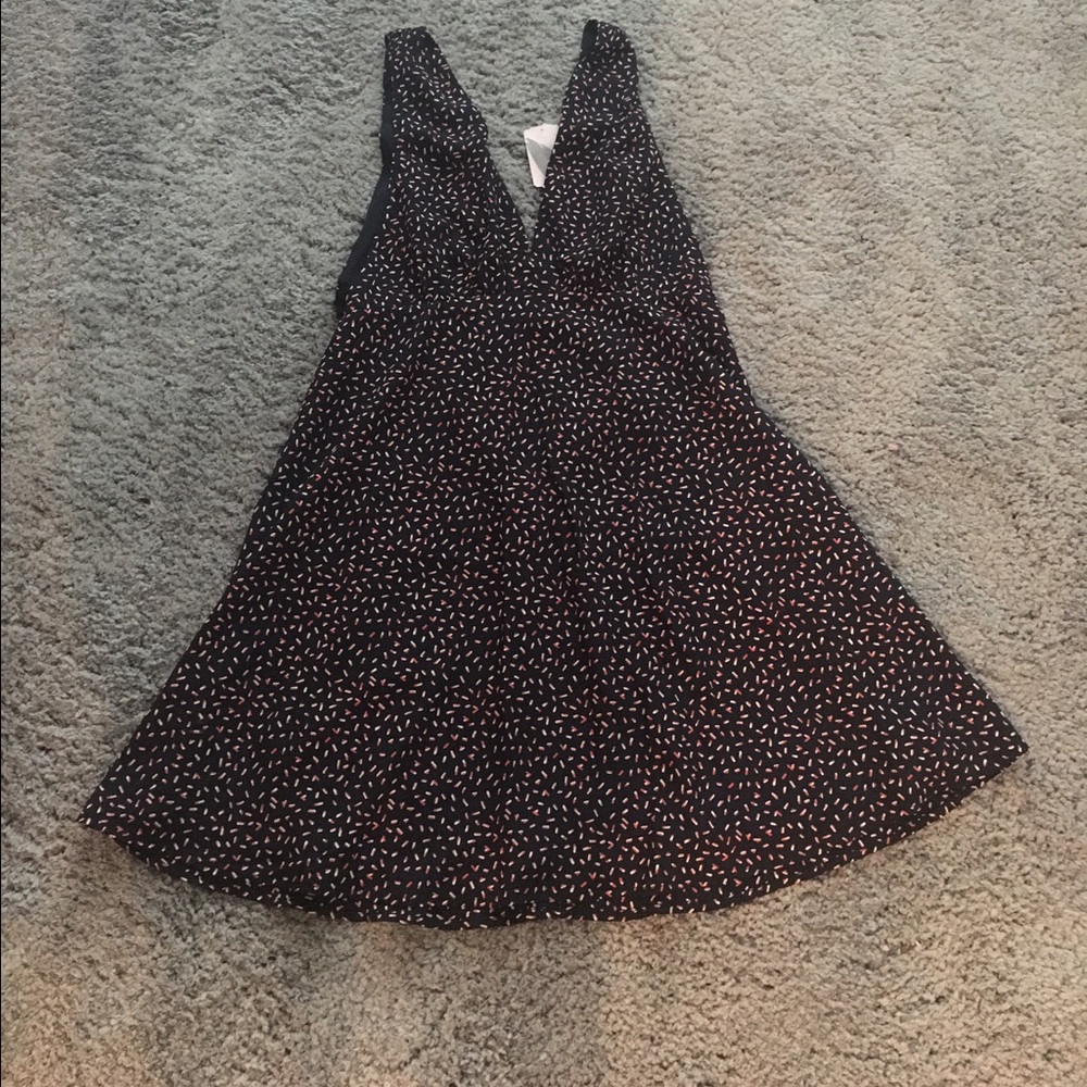 Navy speckled dress