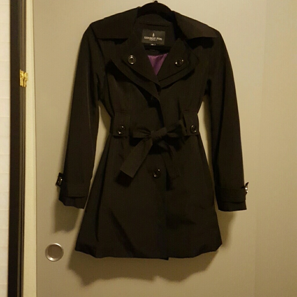 London Fog Hooded Trench Coat