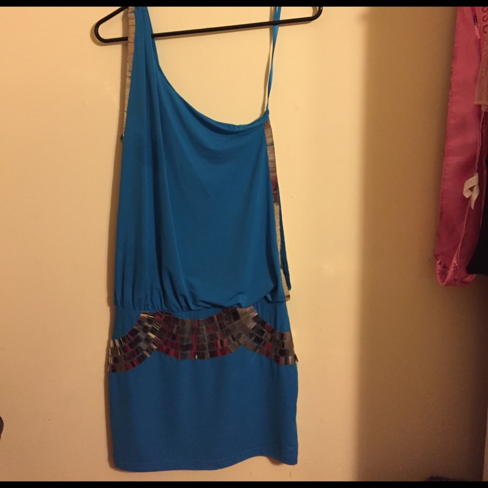 Blue bebe cocktail dress