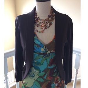 EUC Espresso Knit Shrug - Large