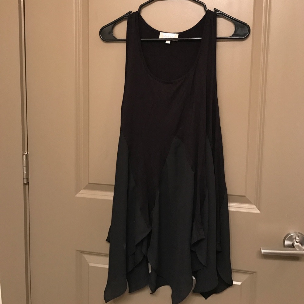 Black flowy tunic