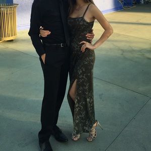 Charlotte Russe maxi asian style print dress