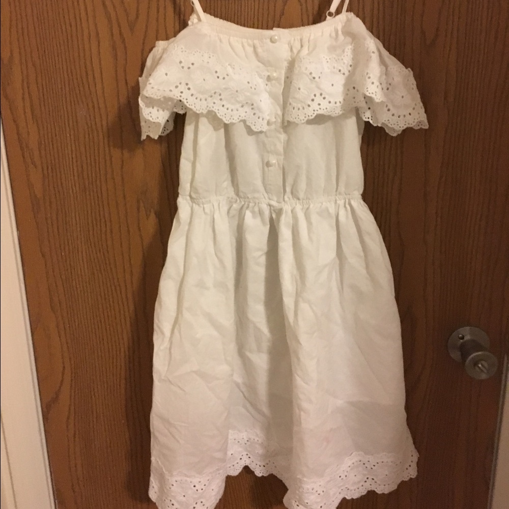Korean Brand off-shoulder white dress one size