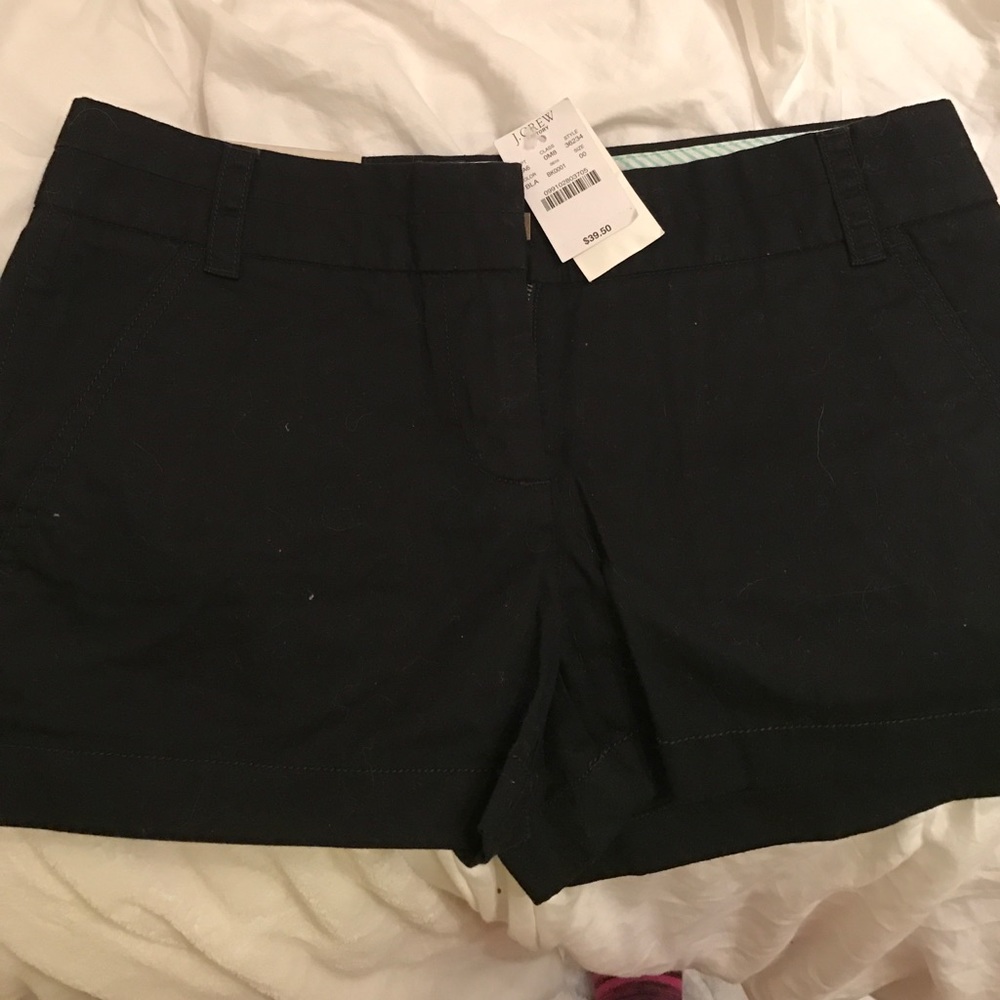 Black jcrew 3" inseam shorts